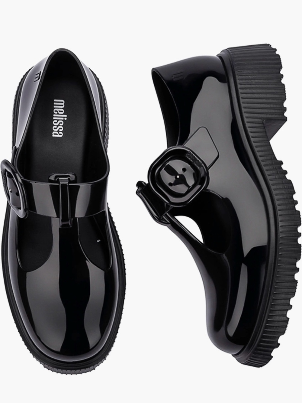 Melissa Jackie Black Mary Jane Platform Shoe